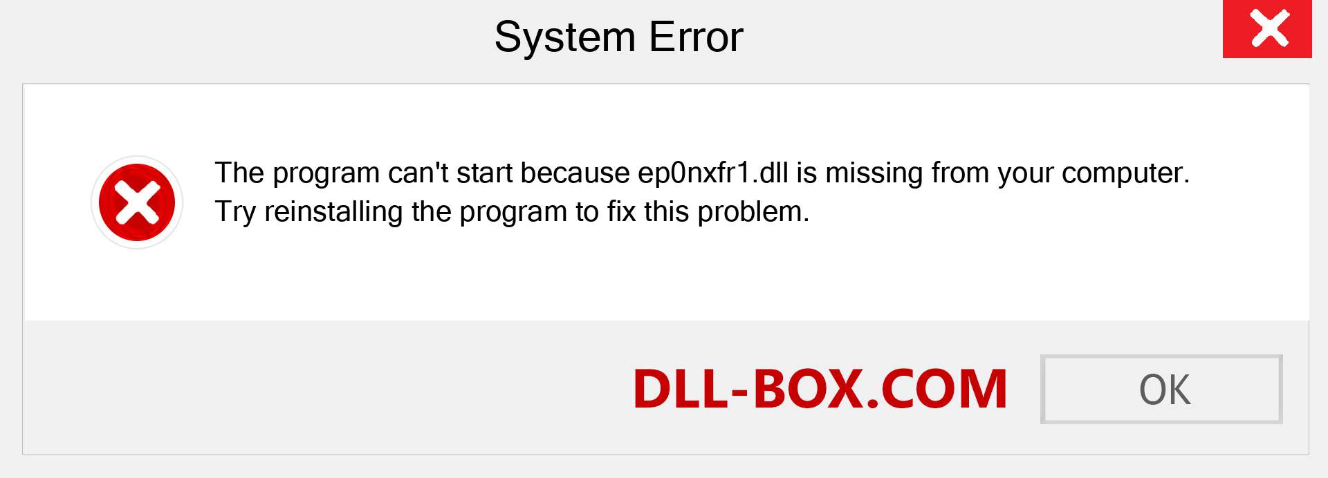  ep0nxfr1.dll file is missing?. Download for Windows 7, 8, 10 - Fix  ep0nxfr1 dll Missing Error on Windows, photos, images